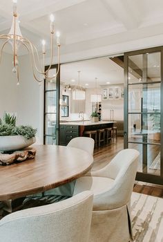 an instagram page with a dining room and kitchen in the backround area