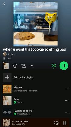 an app that is showing what to do with cookies and other things in the kitchen