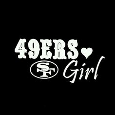 the back side of a black shirt with pink lettering that says, 40ers girl