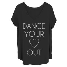 Get in rhythm with the latest fashion trends wearing this juniors' graphic tee. Get in rhythm with the latest fashion trends wearing this juniors' graphic tee.  Crewneck Short sleevesFABRIC & CARE Cotton Machine wash Imported Size: 1X. Color: Black. Gender: unisex. Age Group: kids. Dance Shirts Sayings, Text Tee, Dance Shirts, Dance Competition, Gender Female, Fabric Care, Latest Fashion Trends, Graphic Tee, Latest Fashion