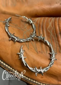 Barbed Wire Earrings, Western Closet, Western Fashion Jewelry, Western Clothes, Cowgirl Jewelry