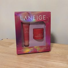 Laneige Divine Lip Duo Set Lip Glowy Balm Berry & Lip Sleeping Mask Peppermint Brand New - Slightly Distressed Box Any Questions? Just Ask! Thank You! Laneige Makeup, Lip Glowy Balm, Elephant Skincare, Drunk Elephant Skincare, Berry Lips, Laneige Lip Sleeping Mask, Lip Sleeping Mask, Drunk Elephant, Sleeping Mask