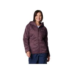 Take on a cold day in the cozy Columbia Kruser Ridge III Plush Softshell Jacket for Ladies. Comfort-stretch fabric allows ease of movement and features Omni-Shield stain- and moisture-repellent technology to prevent liquids from absorbing into the fast-drying yarns. This helps keep you dry in wet conditions and keep the jacket clean. The jacket offers 2 warm layers of cold-weather protection in the lightweight 60-gram Microtemp XF II insulation and soft, plush fleece lining. This women's softshell jacket from Columbia has zippered hand pockets for secure carry, droptail hem for extra coverage, and chin guard for comfort. Binding on hood, cuffs, and hem adds a finished look. Shell and lining: 100% polyester. Insulation: 60-gram Microtemp XF II 85% recycled polyester/ 15% polyester. Center B Softshell Jacket, Soft Shell Jacket, Good Brands, Outerwear Women, Cold Day, Soft Plush, Cold Weather, Stretch Fabric, Columbia