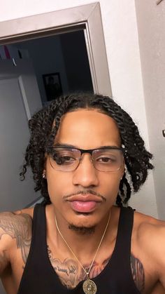 Nerdy Black Men, Black Men Glasses, Black Men With Glasses, Taper Fade With Dreads, Black Guys With Glasses, Fine Dark Skin Men, Black Man With Glasses, Mixed Guys, New Year Hairstyle