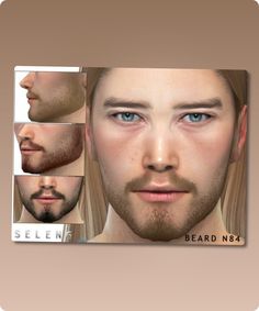 Sims 4 Facial Hair CC: Beard N84 By Seleng