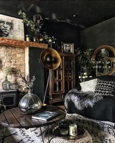 the instagram page shows an image of a living room