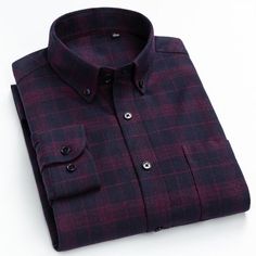 Enrich your shopping list wisely at GeraldBlack.com. Men's Casual Comfortable Brushed Cotton Button Down Long Sleeve Shirt #menshirtsshirts #shirtstyle #menshirtsshop #shirtsforsale #shirtswag #menshirts #menshirtshop #menshirtstyle Button Collar Shirt, Casual Plaid Shirt, Men Casual Summer, Mens Flannel Shirt, Gingham Shirt, Button Down Shirt Mens, Men Shirts, Oxford Dress, Checkered Shirt