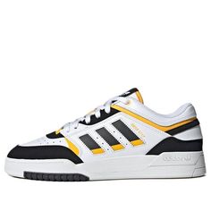 GW9727 Hype Shoes, Round Toe Heels, Skate Shoes, Black N Yellow, Shoe Collection, Low Top, Adidas Originals, Sneakers Fashion, White And Black