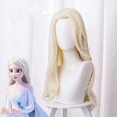 Category:Cosplay Wig,Cosplay Costume Wig; Look After Me:Washable; Gender:Women's; Wig Type:Cosplay Wig; Types:Cosplay Wigs; Occasion:Daily; Age Group:Adults; Characters:Elsa; Cosplay Works:Frozen II; Cosplay Category:Wigs; Wig Fiber:Synthetic Fiber; Wig Length Range:26; Color Shade:Blonde; Hair Material:Synthetic Hair; Cap Construction:Machine Made; Texture:Curly; Length:Very Long; Features:Cosplay,Fashionable Design,Anime; Net Weight:0.3; Heat Resistant:No; Listing Date:05/29/2020; Cap Circumfe Elsa Wig, Elsa Hair, Elsa Cosplay, Anime Wigs, Long Blond, Long Curly Wig, Princess Cosplay, Halloween Wigs, Long Light