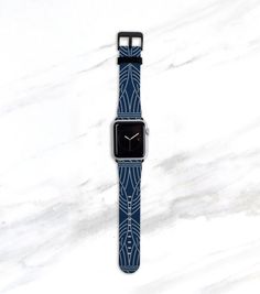 Dots Apple Watch Band for 40mm 38mm 42mm 44mm Womens Boho Faux Leather Series 4, 3, 2 Blue Rectangular Watch Accessories With Bracelet Strap, Rectangular Blue Watch With Bracelet Strap, Modern Blue Adjustable Apple Watch Band, Modern Blue Watch Bands As A Gift, Modern Adjustable Blue Apple Watch Band, Modern Blue Rectangular Apple Watch Band, Modern Blue Rectangular Watch Accessories, Blue Rectangular Bracelet Strap Apple Watch Band, Adjustable Blue Leather Watch Band