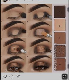 Makeup For Brown Eyes Step By Step, Eye Makeup For Dark Brown Eyes Tutorial, Brown Smokey Eye Makeup Step By Step, Rings Pictures, Smokey Eye Makeup Steps, Makeup 2024, Eyeshadow Step By Step, Natural Eye Makeup Tutorial