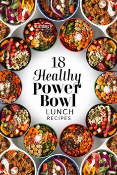 Boost your energy with these 18 healthy power bowl lunch recipes! Packed with nutritious ingredients, vibrant veggies, and satisfying proteins, these bowls are perfect for meal prep or a quick midday boost. Try them today! 🥗 #HealthyLunchIdeas #PowerBowls #MealPrep #HealthyEating #LunchInspo Power Bowls Lunch, Healthy Power Bowl, Power Bowl Recipes, Bowl Lunch, Vegetarian Bowls, Power Bowl Recipe, Creamy Avocado Dressing, Avocado Bowl, Cooking Jasmine Rice