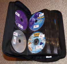 there are four dvd's in the case on the floor and one is empty