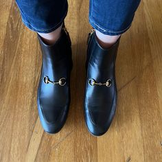 Leather Booties.Gucci Gucci Shoes, Leather Booties, Limited Time, Bootie Boots, Ankle Boots, Size 7, Gucci, Women Shoes, Boots