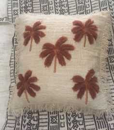 5 Palm Tree Hand Stitches Pillow Cover Burnt Orange Beach - Etsy Bech House, Beach House Pillow, Beach Pillow, House Pillow, Hand Stitches, Tenun Ikat, Beach Pillows, Boho Cushions, Eu Countries