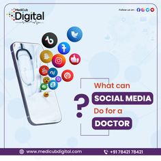 an ad for medical digital with the caption what can social media do for a doctor?