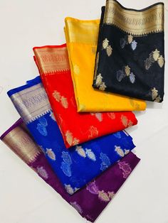 🏻 Name — Banarasi Saree 👉🏻 Description — Latest Arrival Exclusive Fancy Banarasi Mix cora organza Silk Saree With All Over Double Zari Woven Available At Manufacturing Price 👉🏻 Fabric — Banarasi Semi cora organza Silk 👉🏻 Fabric Type — Soft [ Dyeable ] 👉🏻 Quality — Best In Class 👉🏻 Care — Do Not Bleach [ Dry Clean ] 👉🏻 Measurement — 6.5 Meter With Blouse 👉🏻 Price — At Manufacturing Rate [ Do Message For Price ] 👉🏻 Note — Any Colour & Colour Combination Can Be Dye According To The Custo... Organza Silk Saree, Colour Colour, Blouse Price, Banarasi Saree, Colour Combination, Banarasi Sarees, Silk Fabric, Silk Saree, Silk Sarees