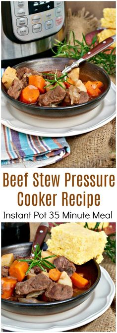 beef stew pressure cooker recipe with instant pot 3 minute meal in the slow cooker