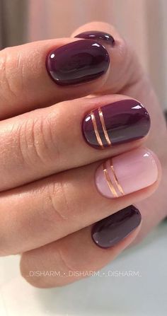 Plum Nails, Maroon Nails, Her Nails, Burgundy Nails, Cute Gel Nails, Short Acrylic Nails Designs, Chic Nails