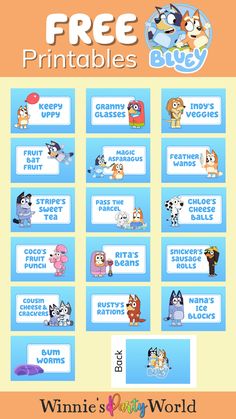 the free printables for every animal in this game are available to play with