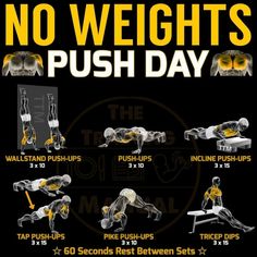 the bodyweight push - day workout guide