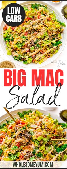 the big mac salad is ready to be eaten in less than 30 minutes and it's delicious