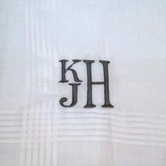 Mens Stacked Monogram on Handkerchief / Monogrammed Mens Handkerchief / Personalized Mens Handkerchi Classic Rectangular Handkerchiefs For Gifts, Classic Rectangular Handkerchiefs As Gifts, Classic Handkerchiefs For Father's Day Gift, Classic Wedding Pocket Square Handkerchief, Elegant Initials Handkerchiefs For Wedding Gift, Classic Handkerchiefs With Initials For Wedding Gift, Elegant Handkerchiefs With Initials For Wedding Gift, Classic Wedding Handkerchiefs With Initials, Classic Monogram Handkerchiefs For Wedding Gift