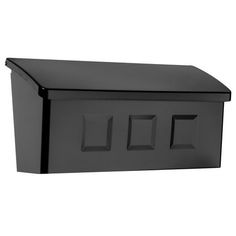 a black mailbox with four numbers on the front and two letters on the back