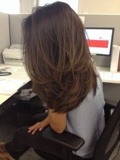 Brunette Balayage, Medium Length Hair With Layers, Balayage Brunette, Long Layered Hair, Layered Hair, Hair Highlights