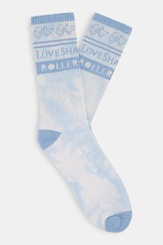 Add a little retro fun to your summer outfits with the Tube Socks, a baby blue calf-high sock with a subtle bow print at the top and darker blue at the toe and heel. ** All Sales are Final ** Product Details 50.5% Cotton, 44.4% Polyester, 4% Elastodiene, 1.1% Elastane Machine Wash, Tumble Dry Imported The Collaboration Inspired by the greats of both brands, LoveShackFancy x Roller Rabbit is a collaboration driven by love and charm. This special-edition collection embraces the feminine allure of Loveshackfancy Bow, Rabbit Accessories, Sleepover Bag, Womens Dress Tops, Roller Rabbit, Bow Print, Baby Pajamas, Blue Heels, Classic Kids