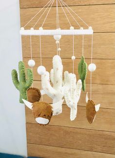 a mobile made to look like a cactus