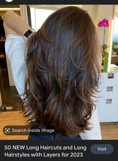 New Long Hairstyles, Long Layered Haircuts, Long Brown Hair, Hair Straight, Long Layered Hair, Haircuts For Long Hair, Long Wavy Hair, Long Straight Hair