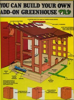 an outdoor chicken coop with instructions on how to build it