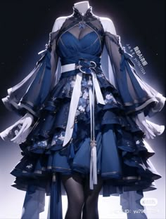 Era Victoria, Chinese Fancy Dress, Dress Design Drawing, Old Fashion Dresses, Anime Inspired Outfits, Fashion Illustration Dresses, Anime Dress