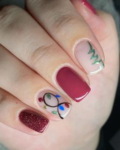 Design Dip Nails, Christmas Dip Powder Nails Ideas, Christmas Nail Art Ideas, Christmas Gel Nails, Nails Christmas, Cute Gel Nails, Christmas Nails Acrylic, Dip Powder Nails, Dipped Nails