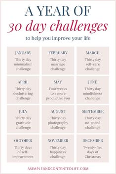 30 Days Learning Challenge, 30day Challenge Ideas, Try Something New Challenge 30 Day, 30 Day Challenge Learn Something New, 30 Day Adulting Challenge, 30 Days Good Habits Challenge, 21 Day Health Challenge, 30 Day Change Your Life