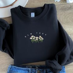 This crewneck sweatshirt is perfect for lounging, running errands and even layering for extra warmth! It's a perfect addition to your wardrobe and can be dressed up or down with practically anything. It's a perfectly relaxed fit while being soft and cozy. We recommend going a size up for an oversized look.  ✨UNISEX Sweatshirt✨ ✔️ Ships within 48 hours! ✔️ Perfect blend including 50% cotton, 50% polyester. ✔️ Sizing chart in product photos.  ✔️ Unisex, classic relaxed fit, preshrunk. CARE INSTRUCTIONS: ✔️ Machine wash, inside out on gentle. Lay flat to dry (or tumble dry on low). ✔️ Do not iron directly on graphic print. ADDITIONAL INFORMATION: If you're looking for a different size, color, or style to what we offer, please contact us and we will try to work something out for you!  We are u Crew Neck Sweats With Letter Print For Spring, Spring Crew Neck Streetwear Sweats, Spring Streetwear Sweats With Crew Neck, Spring Streetwear Crew Neck Sweats, Sporty Crew Neck Sweatshirt For Spring, Spring Sporty Crew Sweatshirt, Sporty Crew Sweatshirt For Spring, Sporty Sweatshirt For Everyday Spring Wear, Sporty Everyday Sweatshirt For Spring