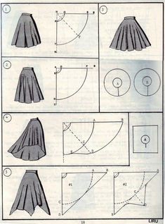 the instructions for how to make a skirt