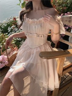 Tavimart Women Sweet Pink Party Dress Female Puff Sleeve Ruffle Patchwork Princess Dress Lady Mesh Holiday Beach Cake Dress Mode Kawaii, Pink Party Dresses, Dress Cake, Kpop Fashion Outfits, 여자 패션, Looks Style, Looks Vintage, A Dress, Princess Dress