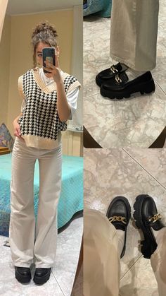 Loafers Outfit, Casual College Outfits, Baggy Pants, Fashion Mistakes, Business Casual Outfits, Looks Style, Casual Style Outfits, Lookbook Outfits