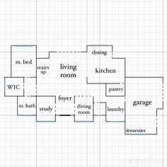 the floor plan for a living room and dining room in an apartment with multiple rooms