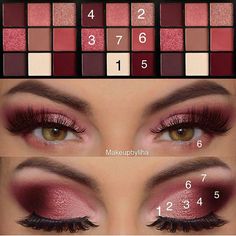 Mac Make Up, Huda Beauty Eyeshadow, Pink Smokey Eye, Natural Eye Makeup Tutorial, Makeup Tutorial Foundation, Huda Beauty Makeup, Makeup Tutorial Eyeshadow