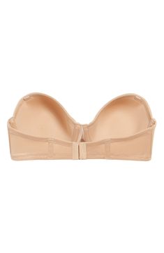 Smooth fabric covers the molded underwire cups of a convertible bra with very light foam padding to deliver natural shaping, support and no show-through. The removable straps can be worn conventionally, halter style or crossed in back. Strap width increases with larger sizes Removable, convertible straps Gripper strips inside top and bottom edges Back and side boning Mesh back Comfortable arched band at center Lined cup 91% nylon, 9% spandex with 87% nylon, 13% spandex contrast Hand wash, line dry Imported Classic Bra With Removable Cups And Underwire, Classic Full Coverage Bra With Padded Cups, Classic Full Coverage Padded Bra, Elegant Padded Beige Bra, Fitted Bandeau Bra With Removable Pads, Beige Underwire Bra With Removable Pads, Beige Underwire Bra With Padded Cups, Classic Full Coverage Bra With Removable Cups, Classic Padded Underwire Nursing Bra