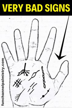 Bad signs or negative symbols in palmistry are the reflections of continuous obstacles,futures troubles or health defects in general.  The article explains different types of bad signs found in palmistry such as   1)Tassels in palmistry 2)Island in palmistry 3)Chained line palmistry 4)Grilles in palmistry 5)Dots or spots in palmistry 6)Breaks in palmistry 7)Downward branches in palmistry Eye Of Odin Palmistry, Marriage Lines Palmistry, Bad Signs, Ancient Crafts, Palmistry Reading, Grill Sign, Palm Lines, Types Of Reading, Jyotish Astrology