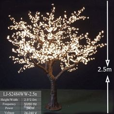 Outdoor Cherry blossom led light tree 8 Colors Led Outdoor Christmas Tree, Tree Bedroom, Led Garland, Light Tree, Outdoor Christmas Tree, Led Tree, Tree Lamp, Tree Light, Blossom Tree