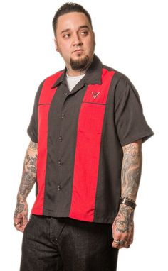 Rockabilly Cotton Short Sleeve Tops, Bowling Shirt, Vintage Mens Fashion, Psychobilly, Bowling Shirts, Back In Stock, Bowling, Button Up Shirt, Up Shirt