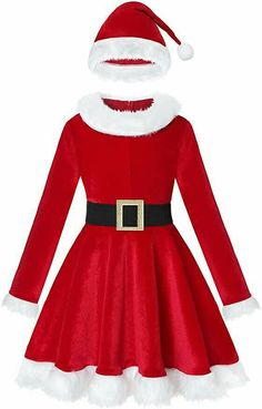 Red Dress Christmas, Mrs Claus Costume, Mrs Claus Outfit, Christmas Dress Outfit, Holiday Outfits Christmas, Santa Dress, Trendy Christmas Outfits, Red Christmas Dress