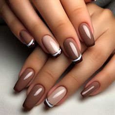 100 Stunning Brown Nail Ideas: Trendy Designs for Every Style - Style Zuri Nails With Brown, Brown Nail Ideas, Nail Ideas Trendy, Autumn Nail Designs, Quick Dry Nail Polish, Brown Nail, Latest Nail Designs, Silver Glitter Nails