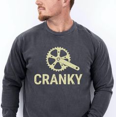 👉COMFORT COLORS® 1566 SWEATSHIRT 👉80% ring-spun cotton, 20% polyester 👉Medium-heavy fabric (9.5 oz /yd² (322.1 g/m 👉Relaxed fit 👉Sewn in twill label 👉OEKO-TEX certified low-impact dyes 👉ABOUT: Luxurious comfort and style are what this unisex, garment-dyed sweatshirt is all about. It's made with 80% ring-spun cotton and 20% polyester and the fabric is 3-end garment-dyed, ring-spun, color-blast fleece with a 100% cotton face. Each sweatshirt comes with a relaxed fit, a rolled-forward should Sporty Crew Neck Top For Cycling, Clothes Sweater, Dyed Sweatshirt, Bike Lovers, Bmx, Mountain Bike, Cut And Style, Heavy Fabric, Comfort Colors