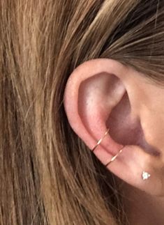 Conch Hoop Earring Snug Orbital 10mm 11mm 12mm 13mm Gold | Etsy Dainty Rose Gold Ear Cuff, Dainty Rose Gold Wrap Earrings, Dainty Rose Gold Cartilage Earrings With Ear Wire, Cartilage Rings, Tragus Rings, Piercing Snug, Orbital Piercing, Tragus Ring, Conch Hoop